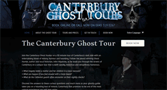 Desktop Screenshot of canterburyghosttour.com
